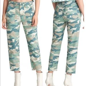 Mother | NWT The Shaker Chop Crop Camo Lightweight Pants